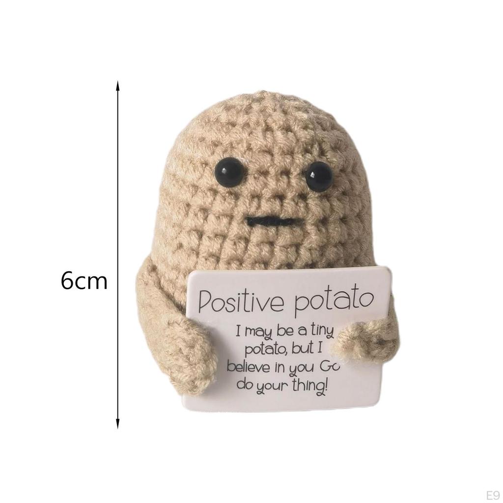 Funny Knitted Doll Novelty Potato Gift Inspired Toy for Party Bedroom Office Coffee