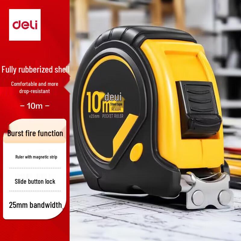 Deli 10m Steel Tape Measure