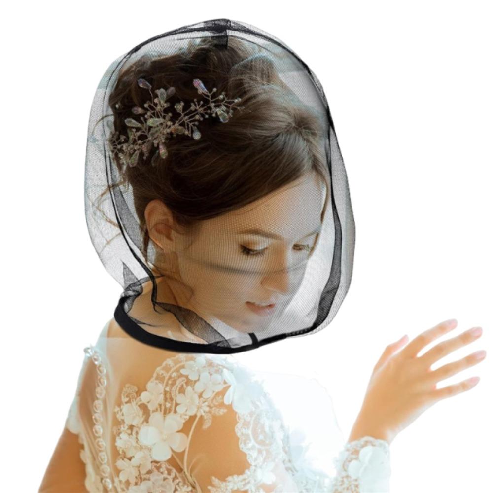 Zipper Closure Bridal Face Cover Cap Washable Makeup Clothing Protector Bridal Shops