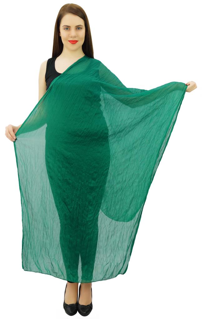 Chiffon Blend Neck Wrap Long Hijab Chunni Summer Fashion Women Stole Dupatta