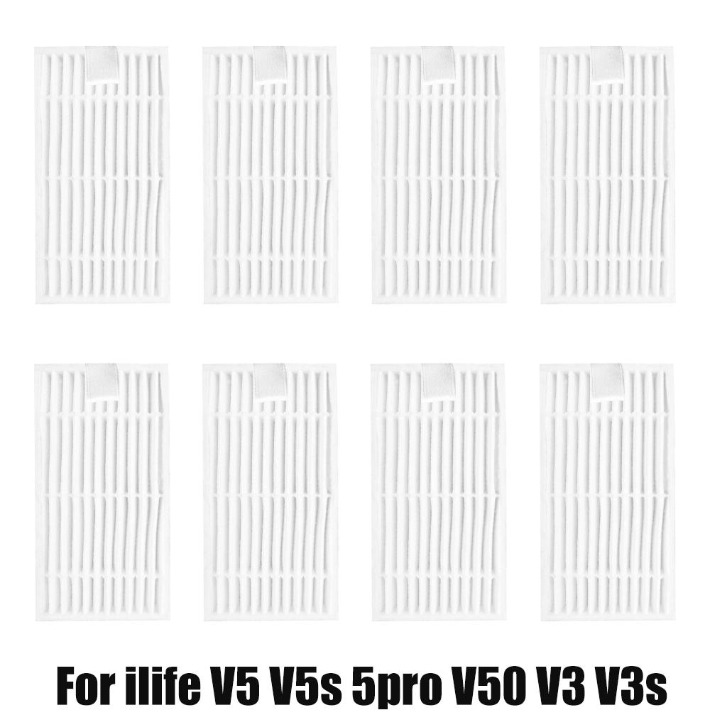 For ILife V5S V5 Pro X5 V5 V3 V5S Pro V50 V55 Side Brush HEPA Filter Mop Cloth Magic Paste Accessories Vacuum Cleaner Parts