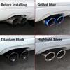 70mm Stainless Steel Car Exhaust Muffler For VW Tiguan MK2 Golf 6 7 Mk7 Jetta Mk6 1.4T 1.6L Exhaust Tip Pipe