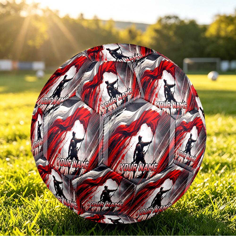 Personalized Size 5 Football Poland Pattern Outdoor Game Sports Ball Gift