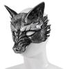 Half Face Halloween Mask Animal Cosplay Mask Punk Masquerade Mask  Men