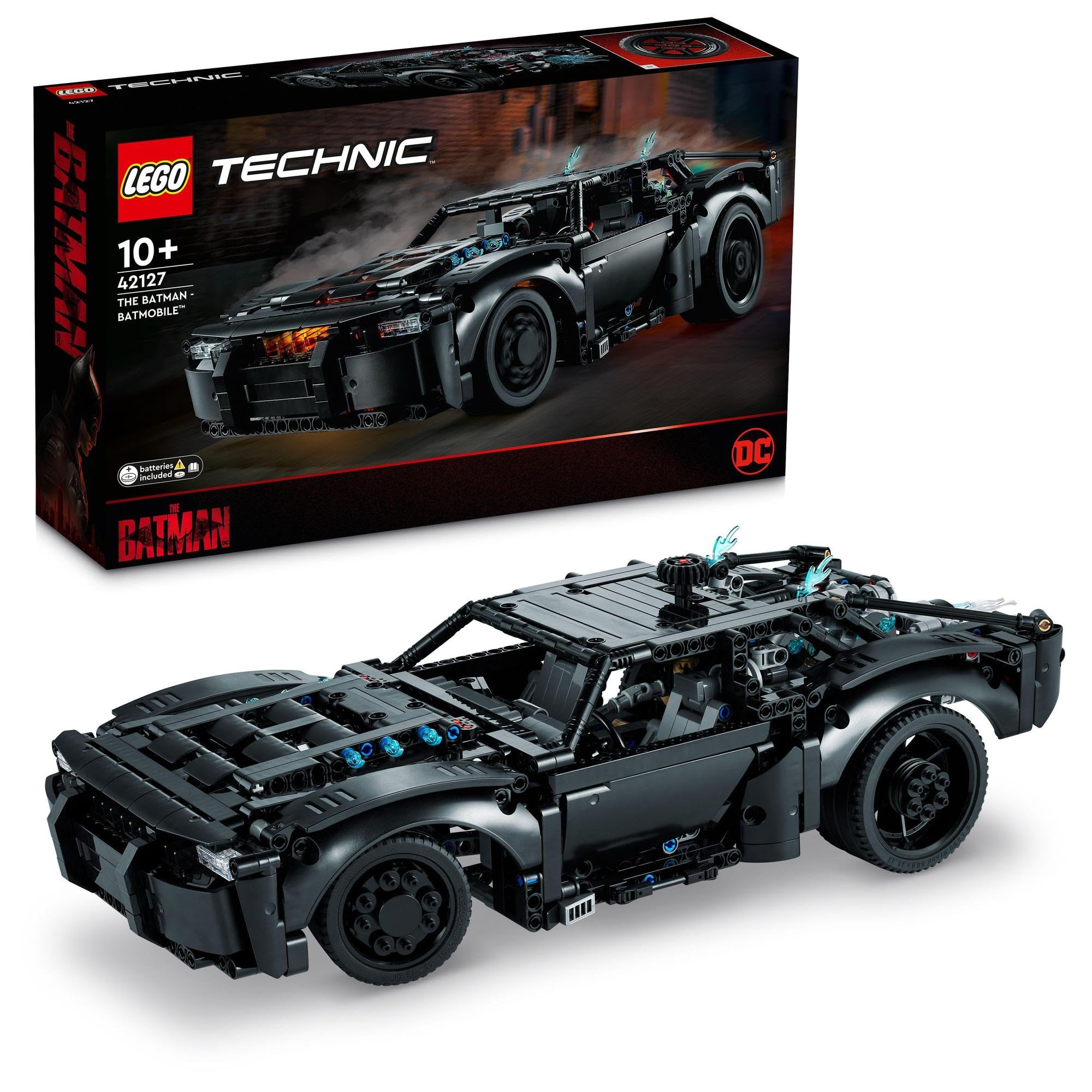 

LEGO Technic Бэтмен - Бэтмобиль 42127 Игрушка, Строительные блоки, Подарок, Супергерой, Американский комикс, STEM, Образовательная, Машина, Для мальчиков, Возраст от 10 лет