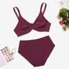 Plus Size Lingerie Set for Women Big Size Wired Underwear Set Plain Unlined Thin Bra and Panty Set 85C-110D