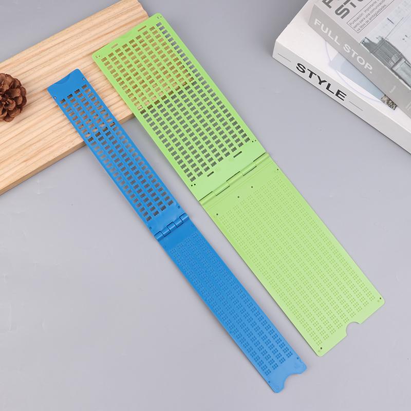 1Set Braille Writing Stylus Paper Kit Practical And Portable Learning Supplies Blind Education Supplies For School Beginners