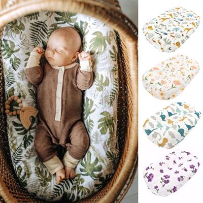 Baby Nest Cover Květinový potisk Ochranný měkký na dotek Super měkký Přehoz do postýlky pro novorozence Denní použití