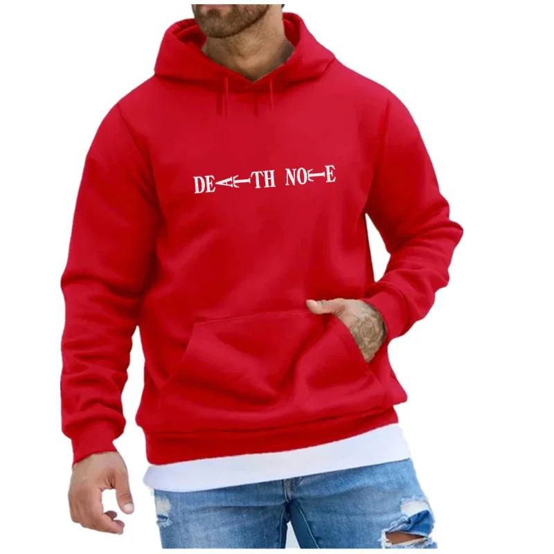2025 Autumn and Winter New Men's Fleece Hooded Sweatshirt, 100% Polyester Fiber Material, Effectively Blocking Cold Wind,