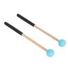1 Pair Percussion Mallet Rubber and Maple Multifunctional Tongue Drum Mallet for Concert Blue