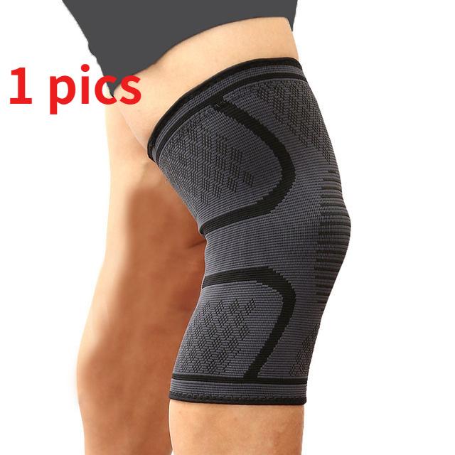 

Унисекс-наколенник с компрессией и защитой надколенника S чёрный