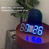 3D Digital Alarm Clock with Night Lights Modern USB Electronic Display Table LED Wall Clocks for Home Bedrooms Living Room Decor