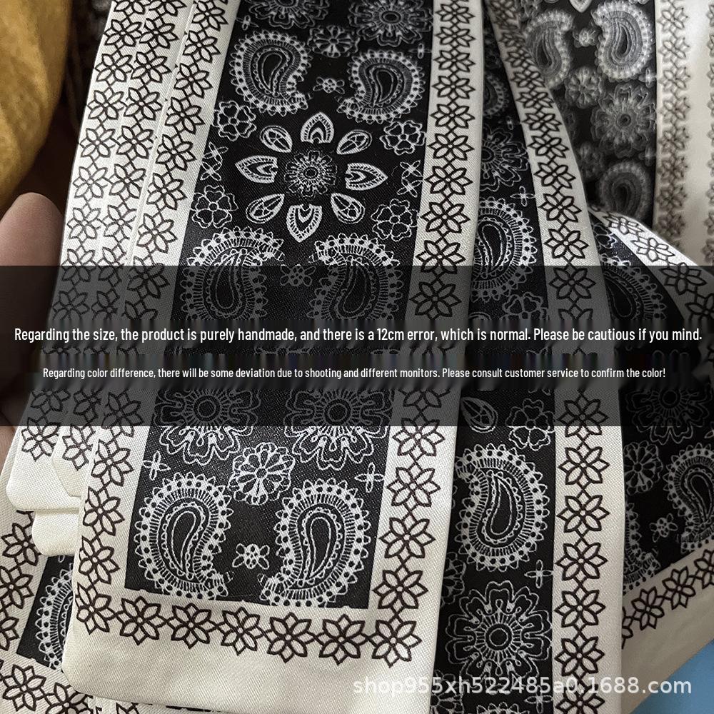 Silk Scarf Accessory: Long Ribbon for Bag, Headband, or Hair Tie