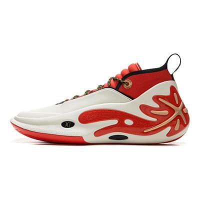 Way Of Wade 11 Overtown Herren-Sneaker Weiß Rot Schwarz ABAU049-9