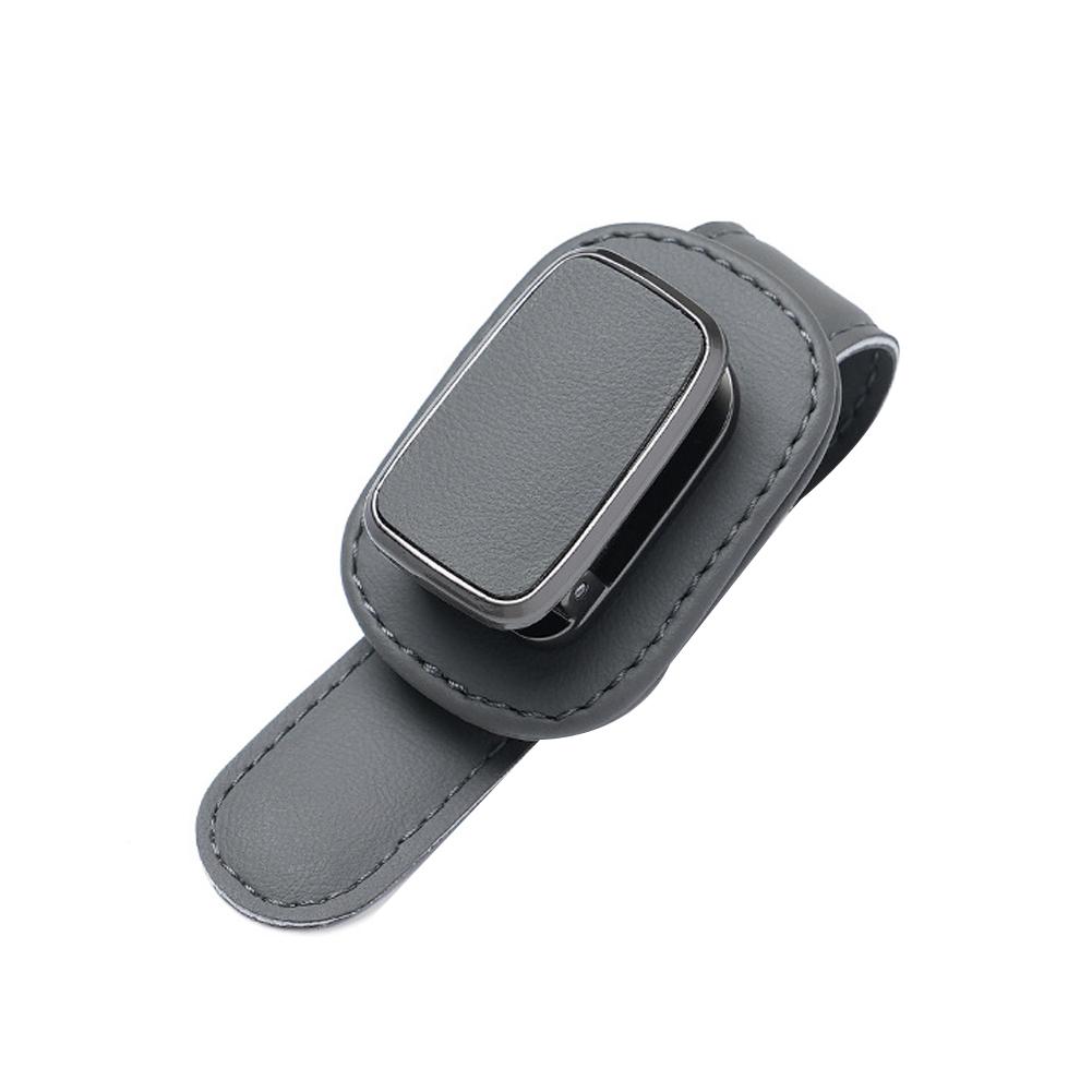 Superfiberläder Bil Glasögon Förvaringshållare Klämma Solskydd Solglasögonhållare Auto Interiörtillbehör