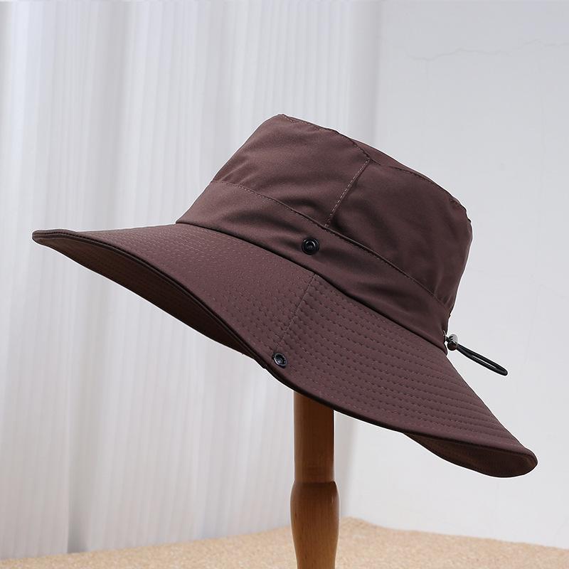 Summer Big Brim Outdoor Visor Male and Female Versatile Leisure Sports Mountaineering Sun Hat Versatile Bucket Hat