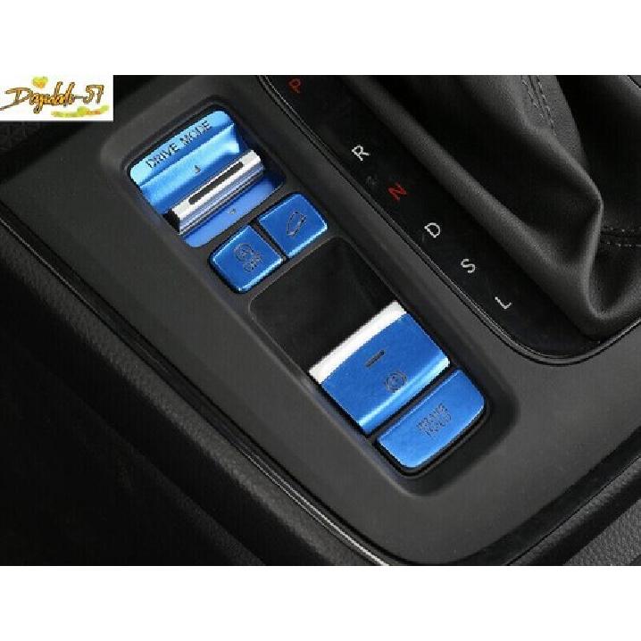 Blue Aluminum Console Gear Shift Button Cover Trim Fit For Honda CRV CR-V 23-24
