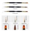French Stripe Nail Art Liner Brush Set Tips Ultra-Thin Line Drawing Pen Dual End Uv Gel Painting Brushes Manicure Tools