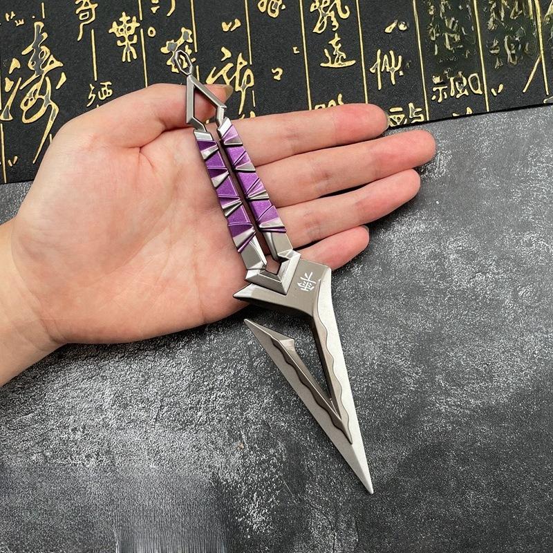 22cm/8.66in Valorant Knife Samurai Sword Weapons Model Game Peripherals Metal Props Boyfriend Gift Cosplay Outdoor Toy Ornaments