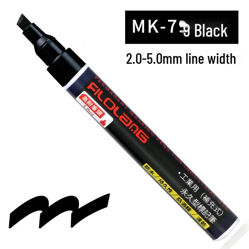 Feloran MK-79 Oil-Based Quick-Dry Industrial Waterproof High-Temperature Round/Oblique Tip Marker