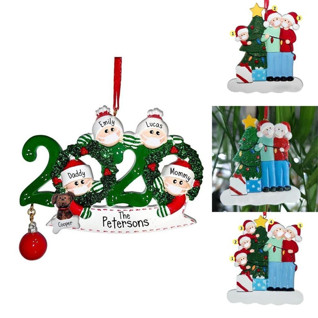 2020 Christmas Tree Ornament Quarantine Family Xmas Lockdown Decoration For Unique Festive Spirit