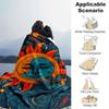 1pc Sun Printing Lightweight Flannel Blanket, Comfortable and Warm Blanket, for Camping Sofa Bed and Couch Office, Suitable for Gift Blankets