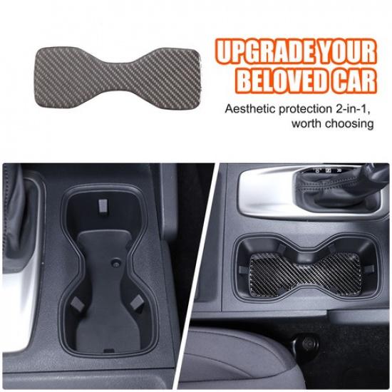 Наклейка-отделка на центральную консоль из углеродного волокна для подстаканника Nissan Frontier 2024-25