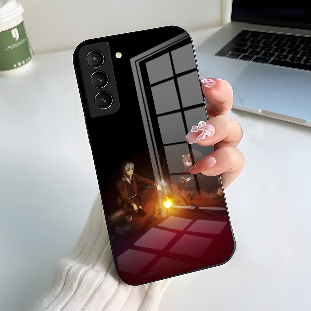 Comics S-Spice And W-Wolf Phone Case For Samsung A56 A36 A26 A16 A15 A25 A35 A55 A14 A34 A24 A54 Glass Case