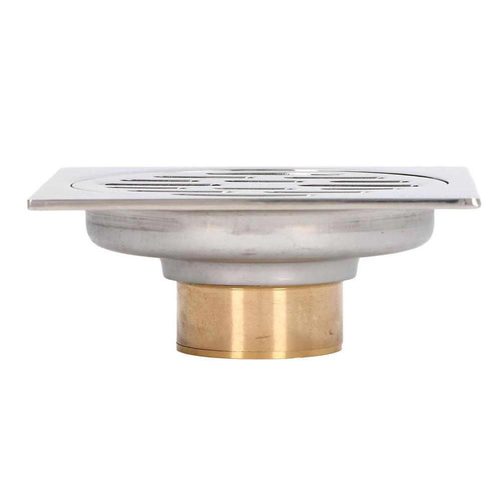 304 Stainless Steel Square Floor Drain Copper Core Odor Proof Drain Floor Drain  For Kitchen
