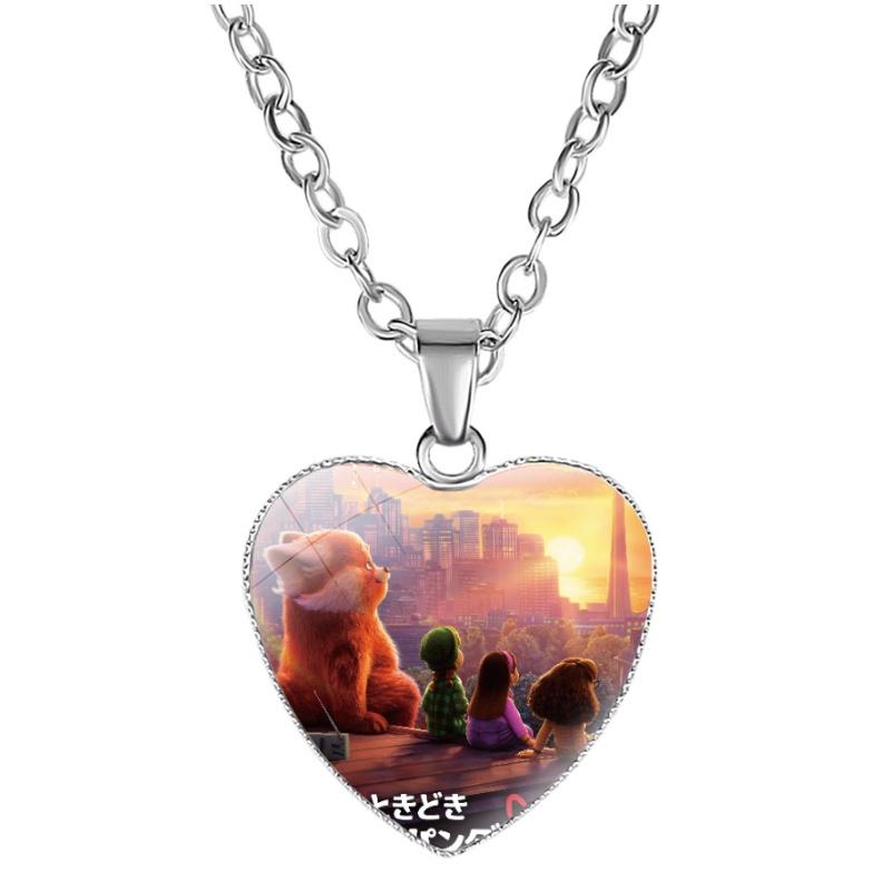 Stunning Turning Red Anime Heart Necklace For Fashionable Women