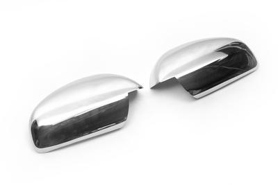 Covers for Mirrors (2 Pcs, Stainless Steel) OmsaLine - Italian Stainless Steel for Opel Signum 2005-