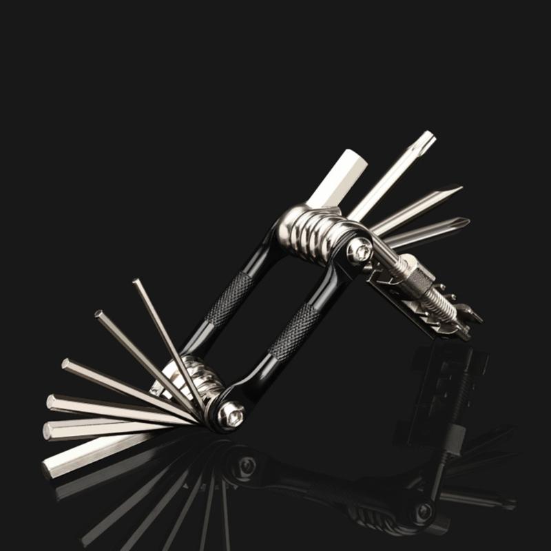Bicycles Maintenance Multitool Bikes Repair Wrench Tool 16 in 1 Multifunctional Bicycles Cycling Maintenance Wrench Tool