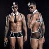 JSY Sexy Army Uniform Cosplay Lingerie Men Underwear Bodysuit Nightwear Erotic Lingerie Porno Costumes Sexy Role Play Outfit