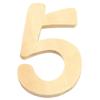 Wooden Number 6 Cm Number 5