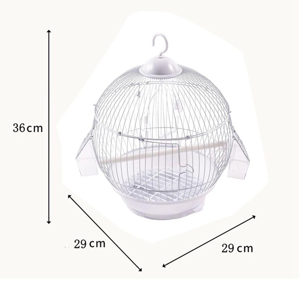 Hanging Cage Indoor Accessories with Food Bowl Dometop Cage Parrot Stand Cage for Budgies Parrot Parakeets Finches Lovebirds