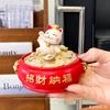 Creative Cute Lucky Cat Ashtray Windproof Living Room Desktop Decoration Lucky Cat Statue Home Decoration