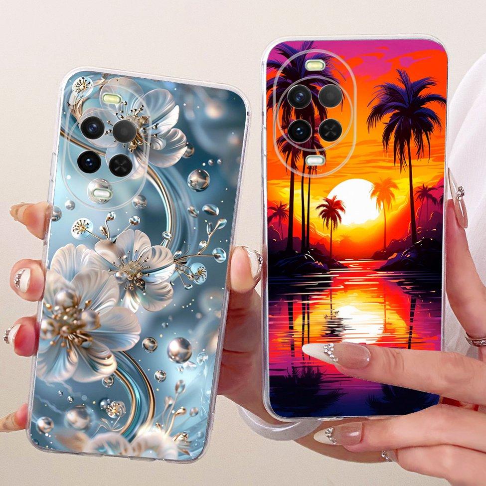 Transparent Case For Huawei Nova 15 Cover Cute Cat Fashion Butterfly Luxury Painted Casing For Huawei Nova15 PSN-AL00