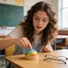 Dumpling Shaped Stress Relief Toy with Steamer Box Squishy Soft Material Suitable for Hand Squeezing and Play