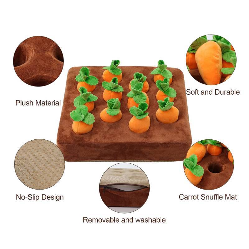 And Vegetable Carrot Garden Interactive Dog Plush Toys For Pet Relief Stress