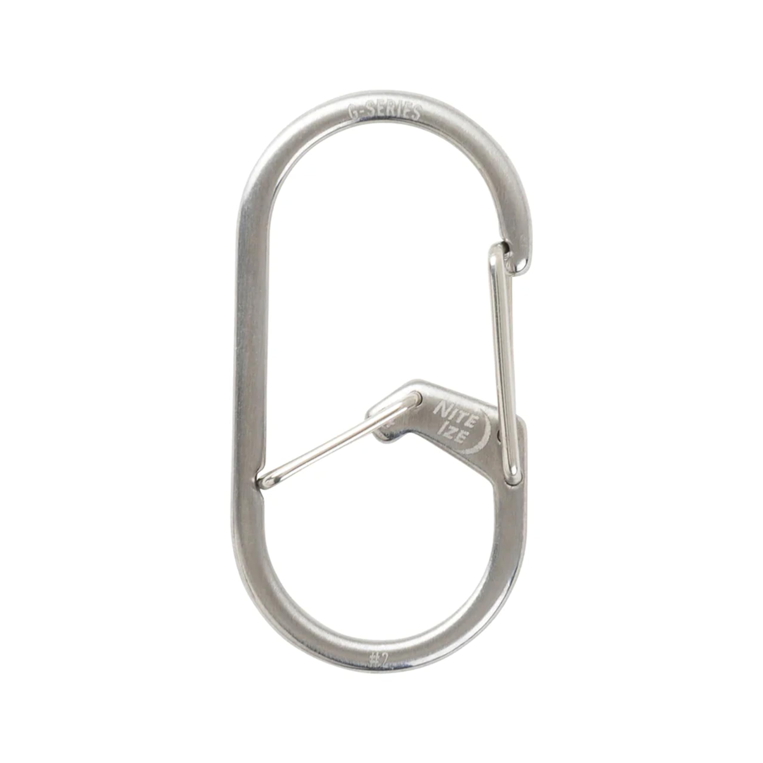 NITEIZE G Carabiner #2 Stainless Silver Small small