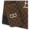 New MLB Monogram Collection Polyester Combo Bag, Tote Bag, Shopping Bag, Shoulder Bag, Handbag Unisex Dark Brown Mocha 3AORL021N-43BGD
