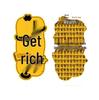 999 Pure Gold Mobile Phone Sticker for Good Luck and Wealth, Inspired by Shuibei's Prosperity.