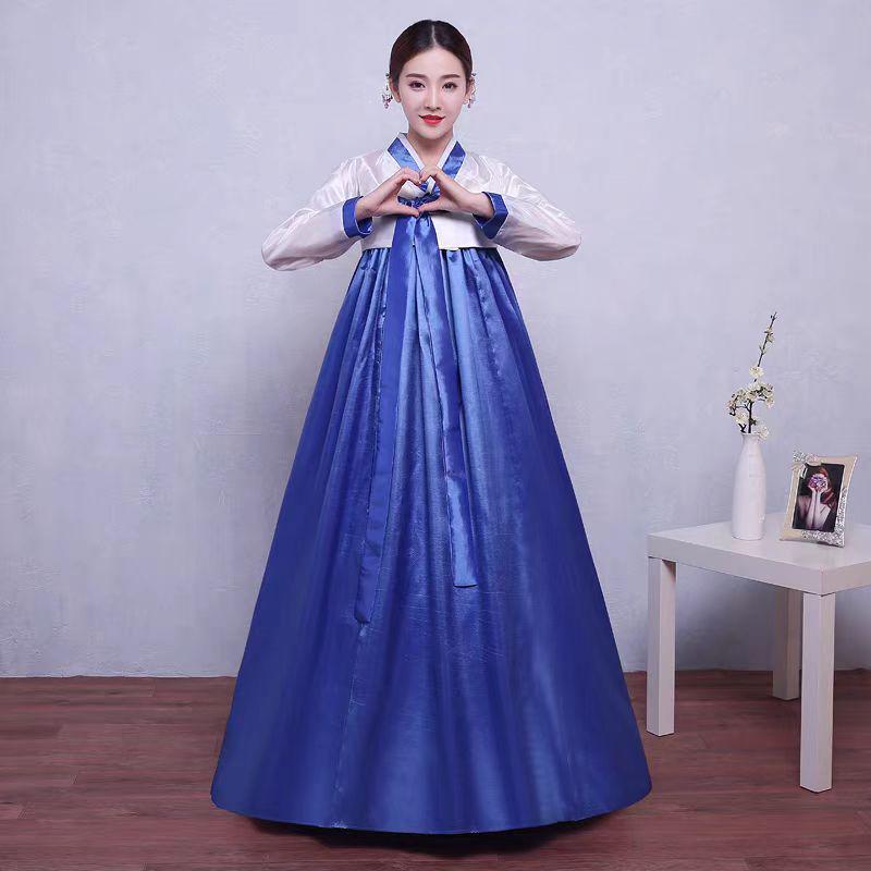 

Жіночий корейський традиційний танцювальний придворний костюм ханбок Extra Large