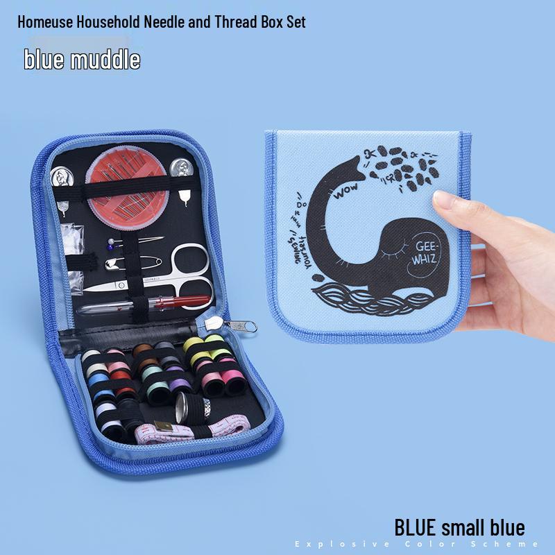 High-Capacity Handmade Sewing Kit: Deluxe Needle and Thread Pouch for Home & Travel