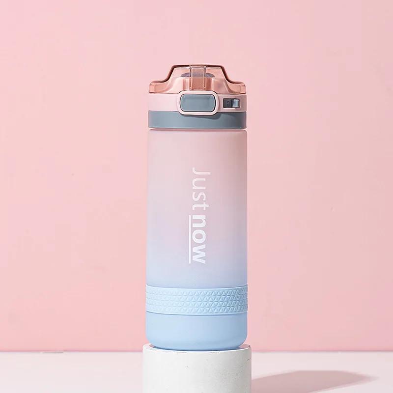 600ml Nieuwe Mode Waterfles Gratis Verzending Artikelen Draagbare Buiten Shaker Sport Schattig Drinken Plastic Waterflessen Voor Meisjes