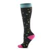 Compression Stockings Men Women Running Stripes Dots Love Claws Stars Sport Flight Nylon Varicose Veins Knee Long Socks