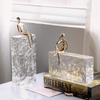 Luxury Crystal Sitting Figure Sculpture for Home Decor