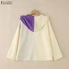 ZANZEA Women Casual Hoodies Loose Long Sleeve Blouse