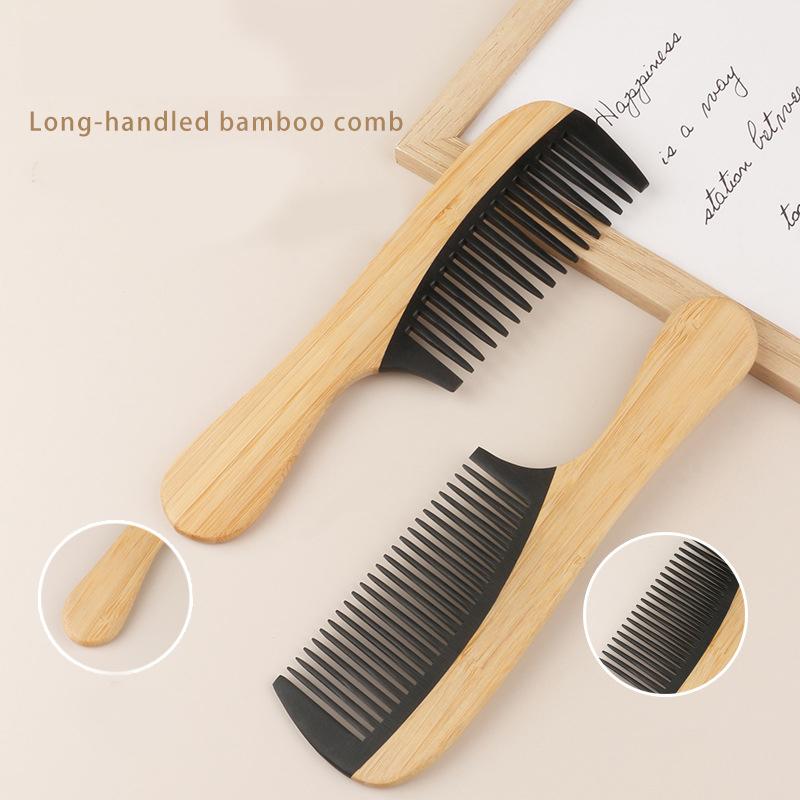 Pettini per capelli in legno di bambù naturale, antistatici, per la cura dei capelli, massaggio sano