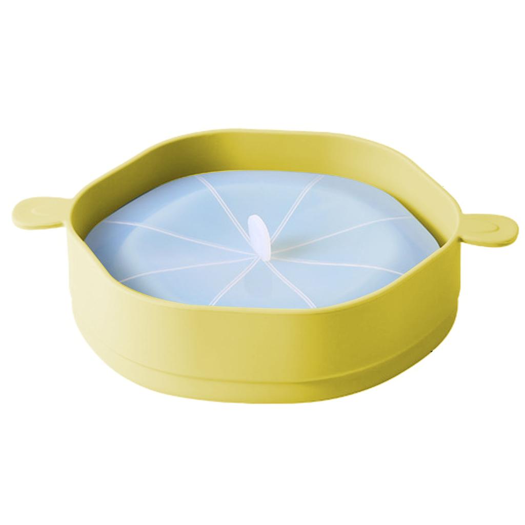 Silicone Popcorn Bucket with Handle Foldable Large Capacity Heat Resistant Microwave Popcorn Maker